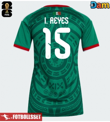 Mexiko Israel Reyes #15 Hemmatröja Dam VM 2026 Kortärmad